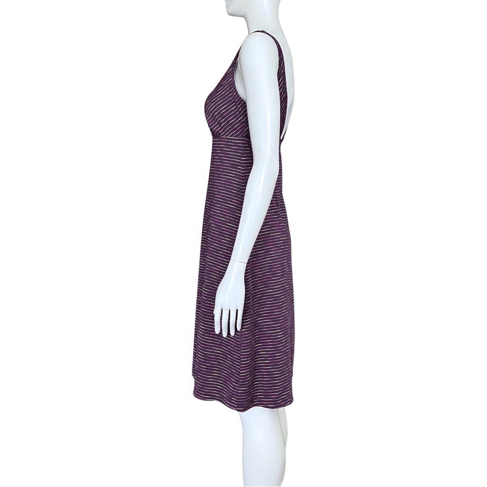 Prana Purple Striped Ivy Tank Athleisure Dress. Small. Gorpcore Gorp Backless - Picture 3 of 13